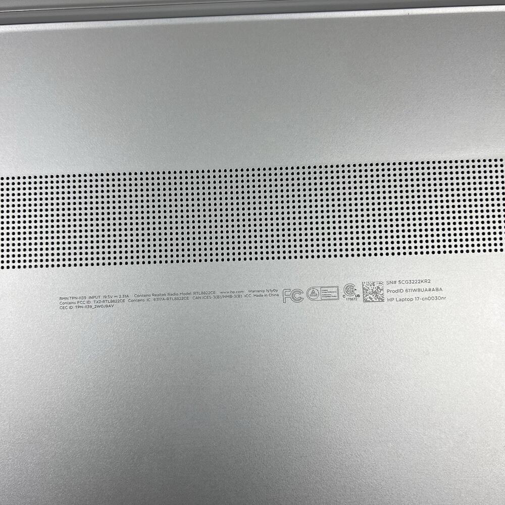HP 17-cn0030nr 17in Laptop Intel N5030 4gb MEM 256gb SSD Win11 with Charger - Picture 9 of 9